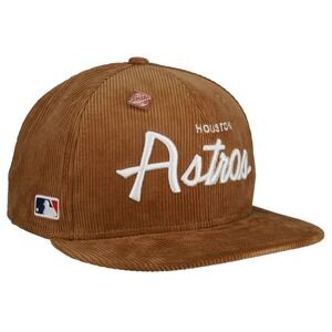New Era Houston Astros 9FIFTY Corduroy Script Adjustable Snapback Hat Cap OSFM